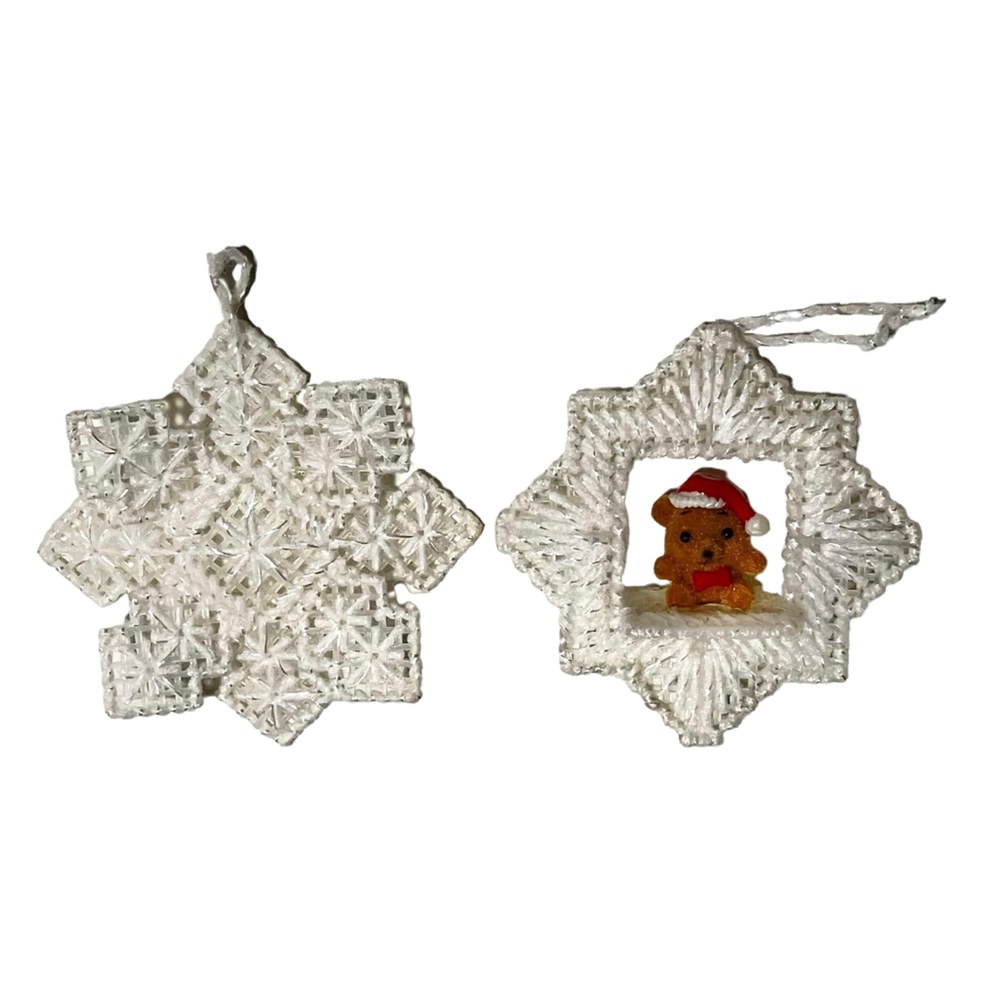 Vintage Handmade Snowflake Ornaments